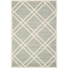 CHATHAM, GREY / IVORY, 4' X 6', Area Rug, CHT740E-4