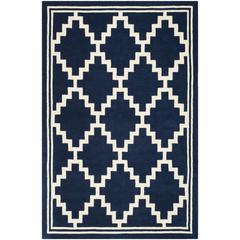 CHATHAM, NAVY / IVORY, 6' X 9', Area Rug