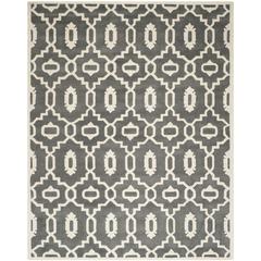 CHATHAM, DARK GREY / IVORY, 8'-9" X 12', Area Rug, CHT745D-9