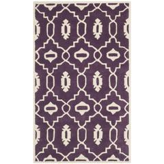 CHATHAM, PURPLE / IVORY, 4' X 6', Area Rug, CHT745F-4