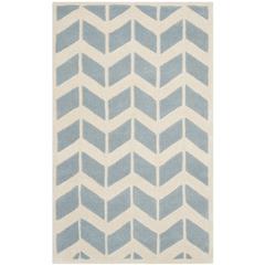 CHATHAM, BLUE / IVORY, 4' X 6', Area Rug, CHT746B-4