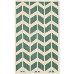 CHATHAM, TEAL / IVORY, 4' X 6', Area Rug, CHT746T-4