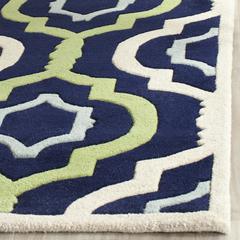 CHATHAM, DARK BLUE / MULTI, 6' X 9', Area Rug