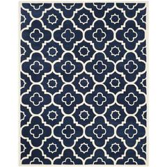 CHATHAM, DARK BLUE / IVORY, 8'-9" X 12', Area Rug, CHT750C-9
