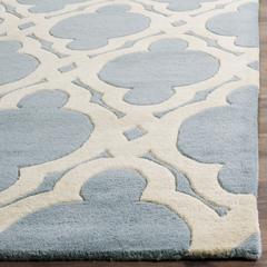 CHATHAM, BLUE / IVORY, 6' X 9', Area Rug, CHT762B-6