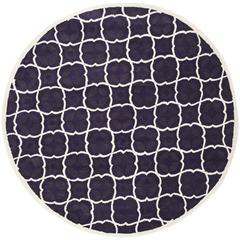 CHATHAM, PURPLE / IVORY, 7' X 7' Round, Area Rug, CHT821B-7R