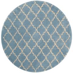 CHATHAM, BLUE GREY, 5' X 5' Round, Area Rug
