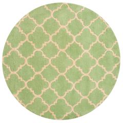 CHATHAM, GREEN, 5' X 5' Round, Area Rug