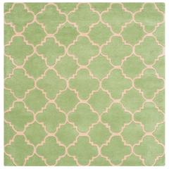 CHATHAM, GREEN, 5' X 5' Square, Area Rug