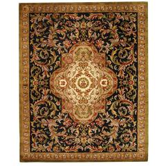 CLASSIC, BLACK / BEIGE, 7'-6" X 9'-6", Area Rug