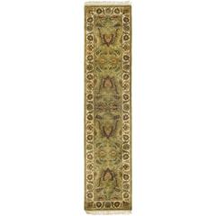 CLASSIC, GREEN / IVORY, 2'-3" X 12', Area Rug