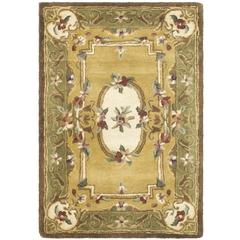 CLASSIC, LIGHT GOLD / GREEN, 2'-3" X 4', Area Rug