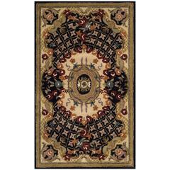 CLASSIC, BLACK / GOLD, 4' X 6', Area Rug, CL304A-4