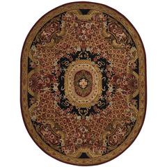 CLASSIC, ASSORTED / BLACK, 7'-6" X 9'-6" Oval, Area Rug, CL304B-8OV