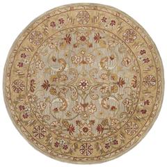 CLASSIC, GREY / LIGHT GOLD, 6' X 6' Round, Area Rug