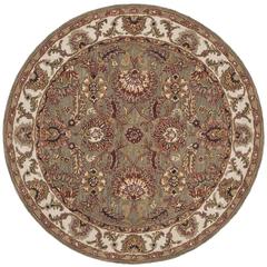CLASSIC, CELADON / IVORY, 6' X 6' Round, Area Rug