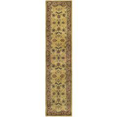 CLASSIC, GOLD / RED, 2'-3" X 12', Area Rug