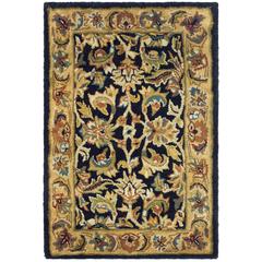 CLASSIC, BLACK / GOLD, 2'-3" X 4', Area Rug, CL758B-24