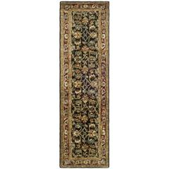 CLASSIC, DARK OLIVE / RED, 2'-3" X 12', Area Rug