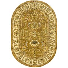 CLASSIC, GOLD / BEIGE, 7'-6" X 9'-6" Oval, Area Rug, CL764A-8OV