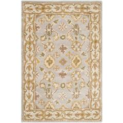 CLASSIC, LIGHT BLUE / IVORY, 3' X 5', Area Rug