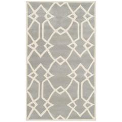 CAPRI, GREY / IVORY, 4' X 6', Area Rug, CPR343A-4