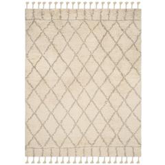 CASABLANCA, IVORY / LIGHT GREY, 9' X 12', Area Rug