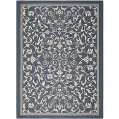COURTYARD, NAVY / BEIGE, 5'-3" X 7'-7", Area Rug, CY2098-268-5