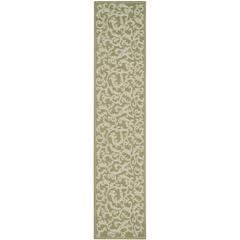 COURTYARD, OLIVE / NATURAL, 2'-3" X 10', Area Rug, CY2653-1E06-210