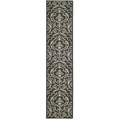 COURTYARD, BLACK / SAND, 2'-3" X 10', Area Rug, CY2663-3908-210