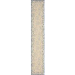 COURTYARD, NATURAL / BLUE, 2'-3" X 12', Area Rug, CY2665-3101-212