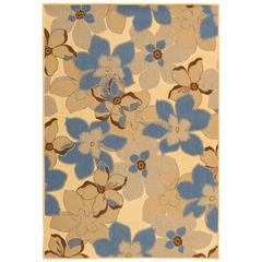 COURTYARD, NATURAL BROWN / BLUE, 5'-3" X 7'-7", Area Rug, CY4022B-5