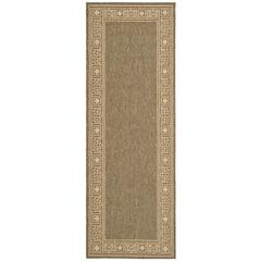 COURTYARD, DARK BEIG / BEIGE, 2'-7" X 8'-2", Area Rug, CY5143B-38