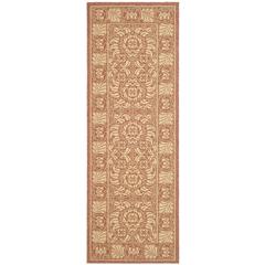 COURTYARD, RUST / SAND, 2'-7" X 8'-2", Area Rug, CY5146A-38
