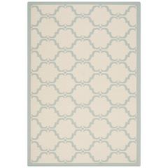COURTYARD, BEIGE / AQUA, 5'-3" X 7'-7", Area Rug, CY6009-213-5