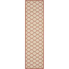 COURTYARD, BEIGE / TERRACOTTA, 2'-3" X 8', Area Rug, CY6009-231-28