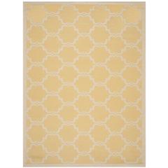 COURTYARD, YELLOW / BEIGE, 9' X 12', Area Rug