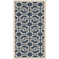 COURTYARD, NAVY / BEIGE, 2'-7" X 5', Area Rug, CY6015-268-3