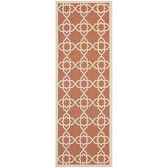 COURTYARD, TERRACOTTA / BEIGE, 2'-3" X 6'-7", Area Rug, CY6032-241-27