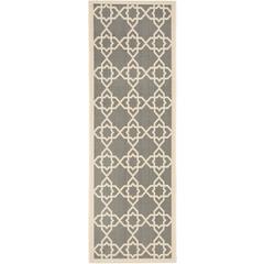 COURTYARD, GREY / BEIGE, 2'-3" X 12', Area Rug, CY6032-246-212