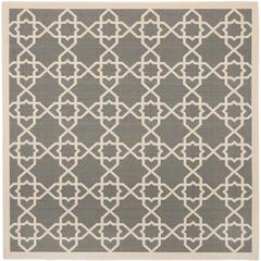 COURTYARD, GREY / BEIGE, 7'-10" X 7'-10" Square, Area Rug, CY6032-246-8SQ