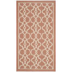 COURTYARD, TERRACOTTA / BEIGE, 2'-7" X 5', Area Rug, CY6071-241-3
