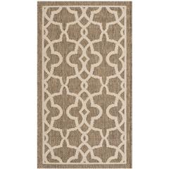 COURTYARD, MOCHA / BEIGE, 2'-7" X 5', Area Rug