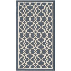COURTYARD, NAVY / BEIGE, 2'-7" X 5', Area Rug, CY6071-268-3