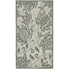 COURTYARD, LIGHT GREY / ANTHRACITE, 2'-7" X 5', Area Rug, CY6109-78-3