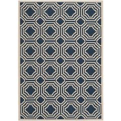 COURTYARD, NAVY / BEIGE, 5'-3" X 7'-7", Area Rug, CY6112-268-5