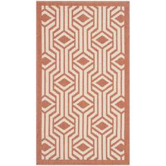 COURTYARD, BEIGE / TERRACOTTA, 2'-7" X 5', Area Rug, CY6113-231-3