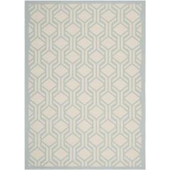 COURTYARD, BEIGE / AQUA, 5'-3" X 7'-7", Area Rug, CY6114-213-5