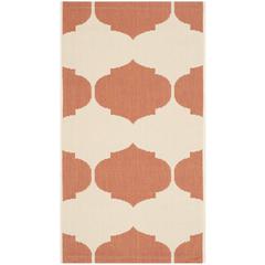 COURTYARD, BEIGE / TERRACOTTA, 2'-7" X 5', Area Rug, CY6162-231-3