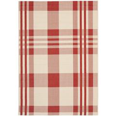 COURTYARD, RED / BONE, 5'-3" X 7'-7", Area Rug, CY6201-238-5